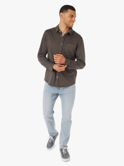 Fair Harbor Saltaire Long-Sleeve Shirt - Black