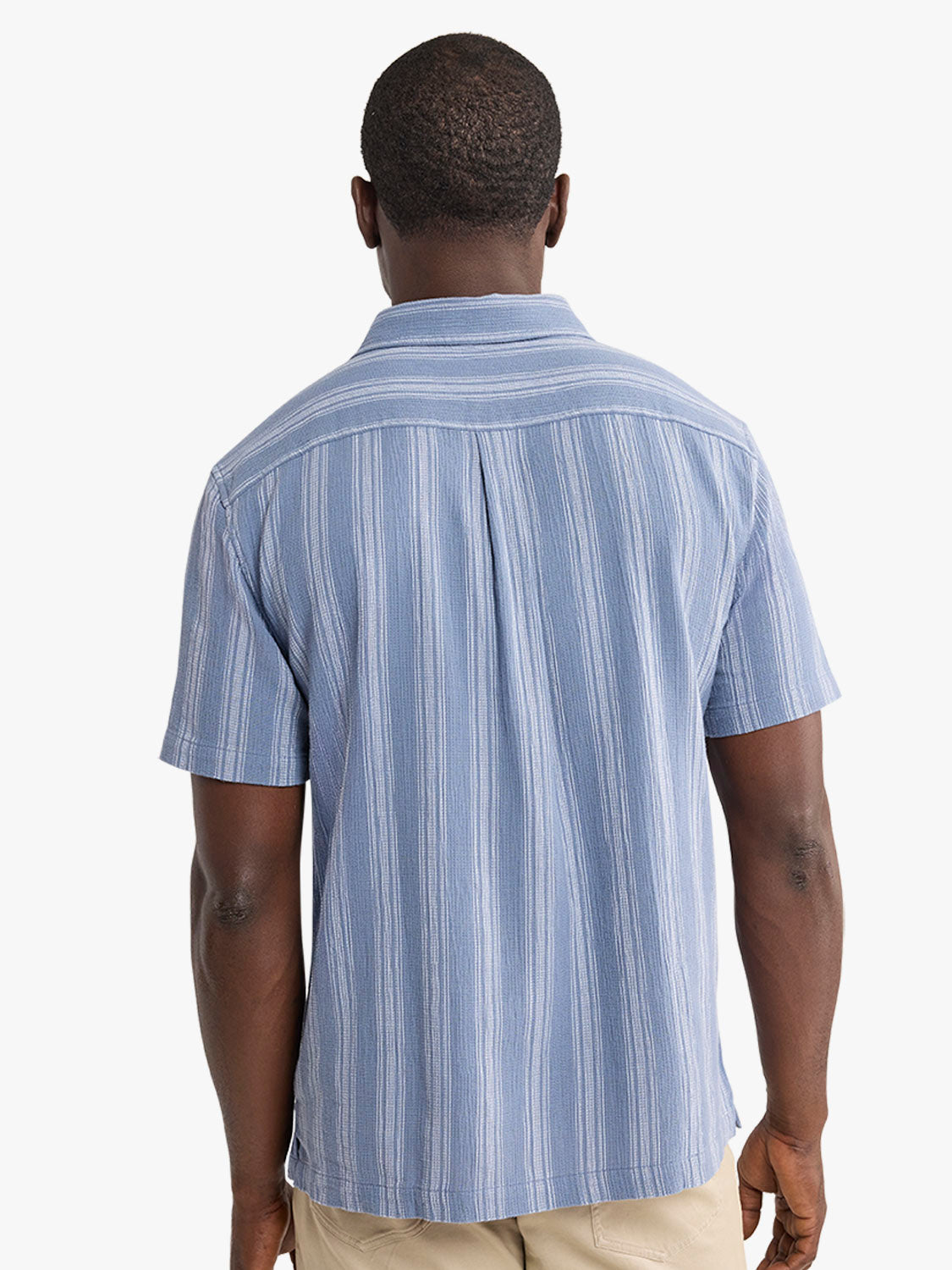 Fair Harbor Oasis Textured Shirt - Maritime Stripe