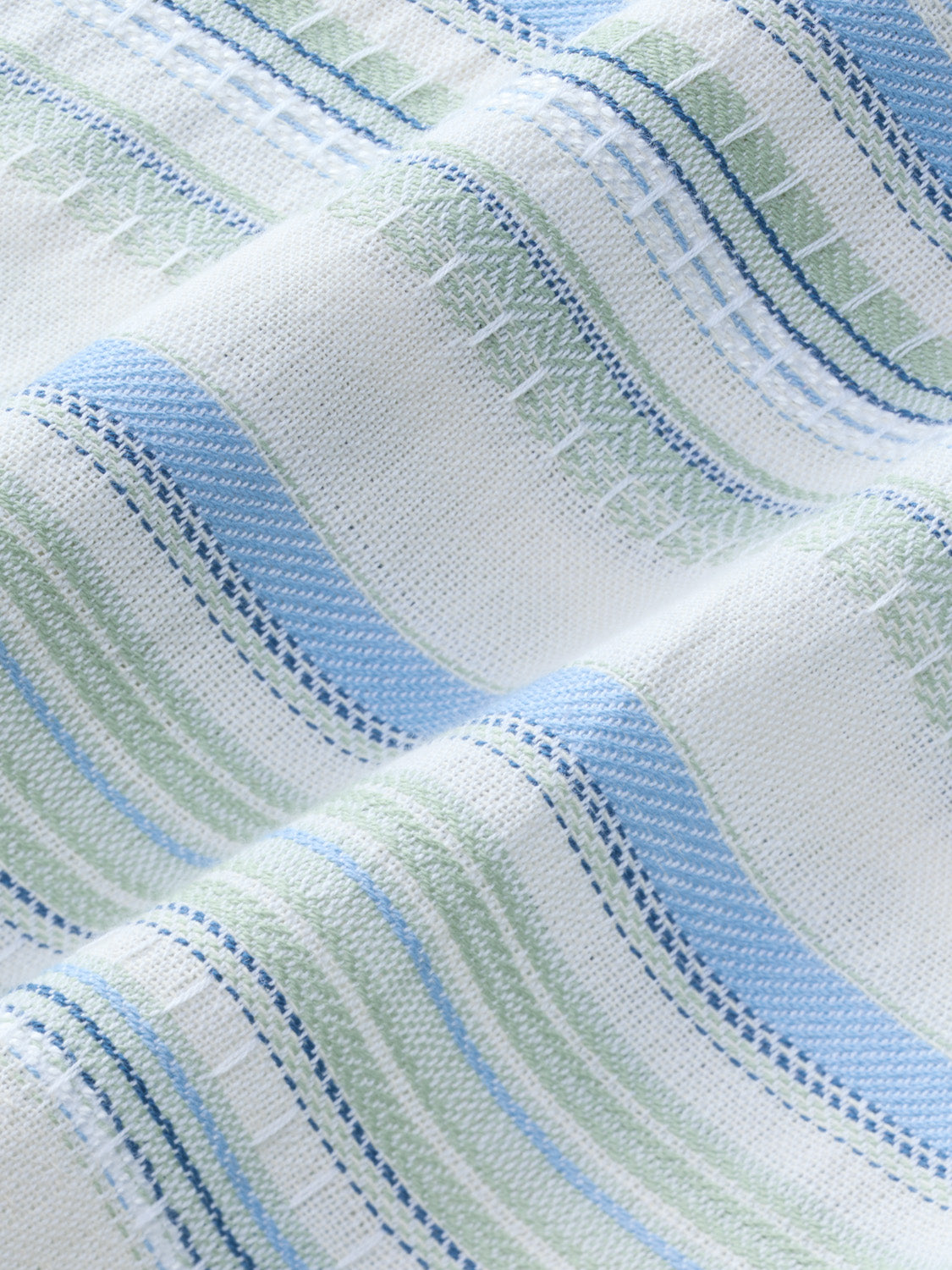 Fair Harbor Oasis Textured Shirt - Marina Stripe