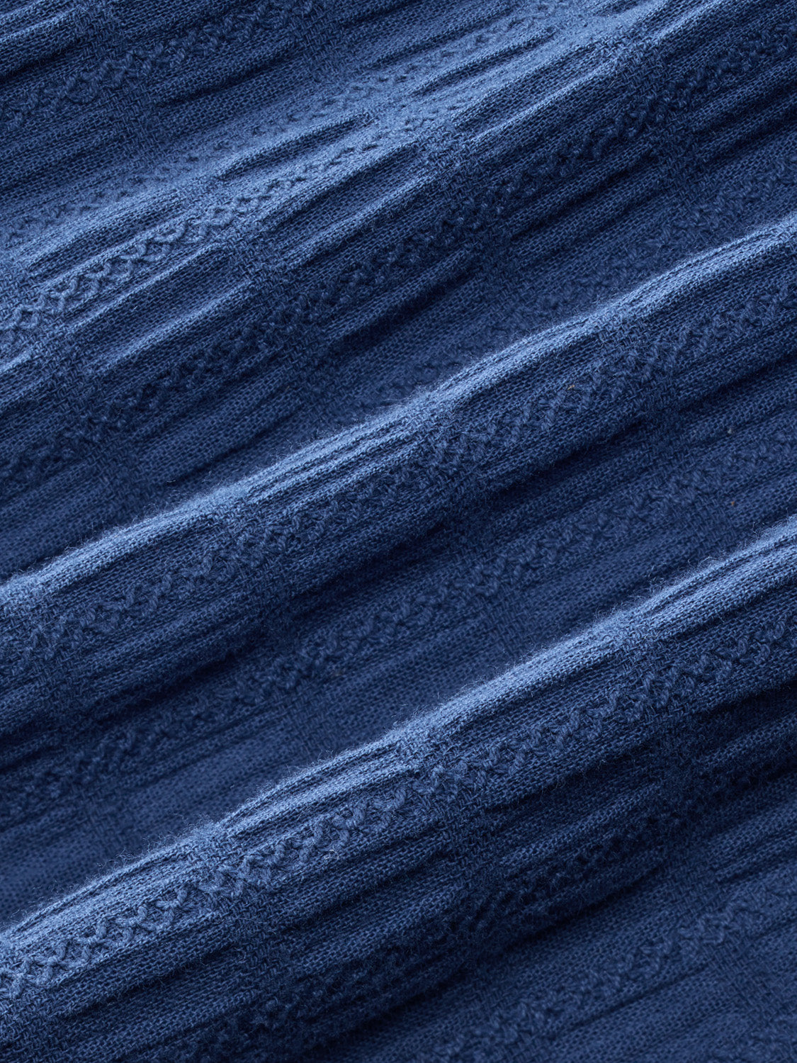 Fair Harbor Oasis Textured Shirt - Navy Basket Weave