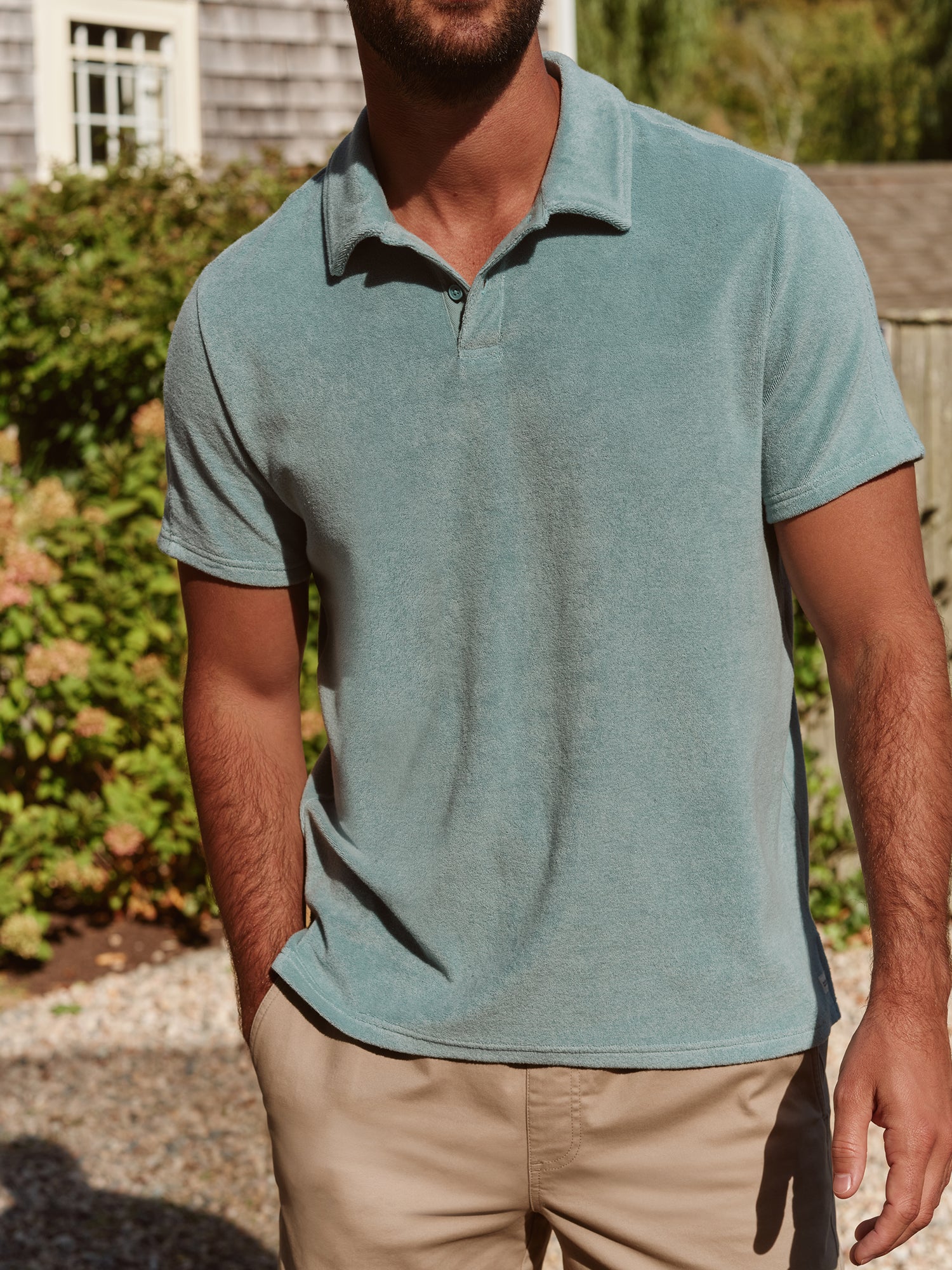 Fair Harbor Ravello Terry Polo - White