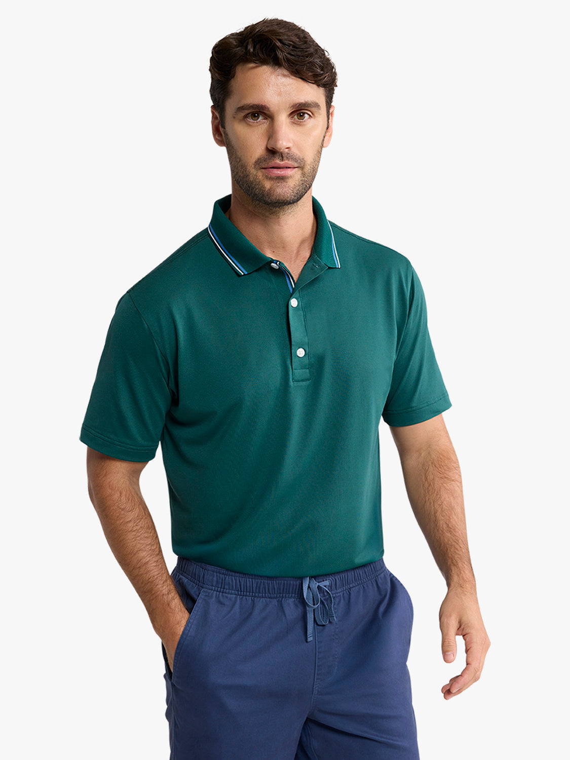 Fair Harbor Pique Polo - Fairway Green