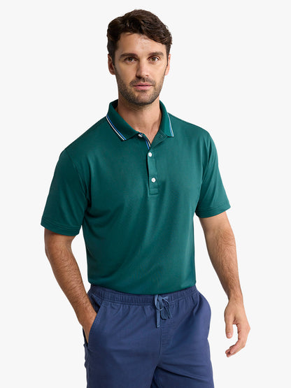 Fair Harbor Pique Polo - Fairway Green