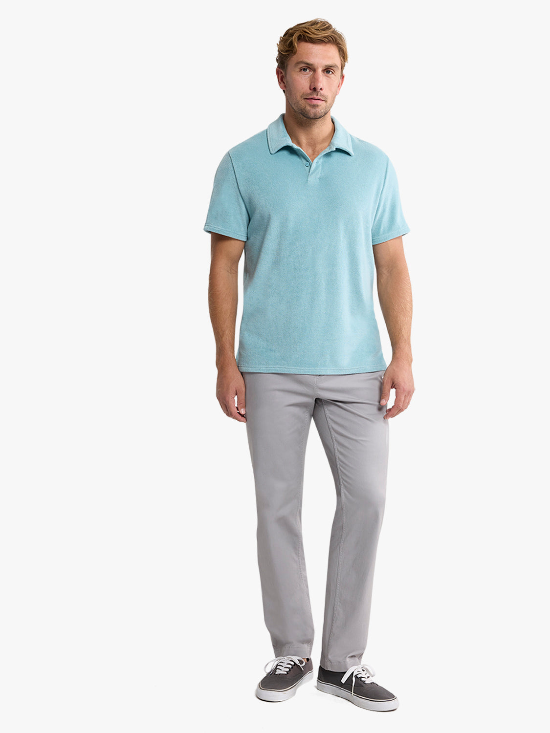 Fair Harbor Ravello Terry Polo - Bay Blue