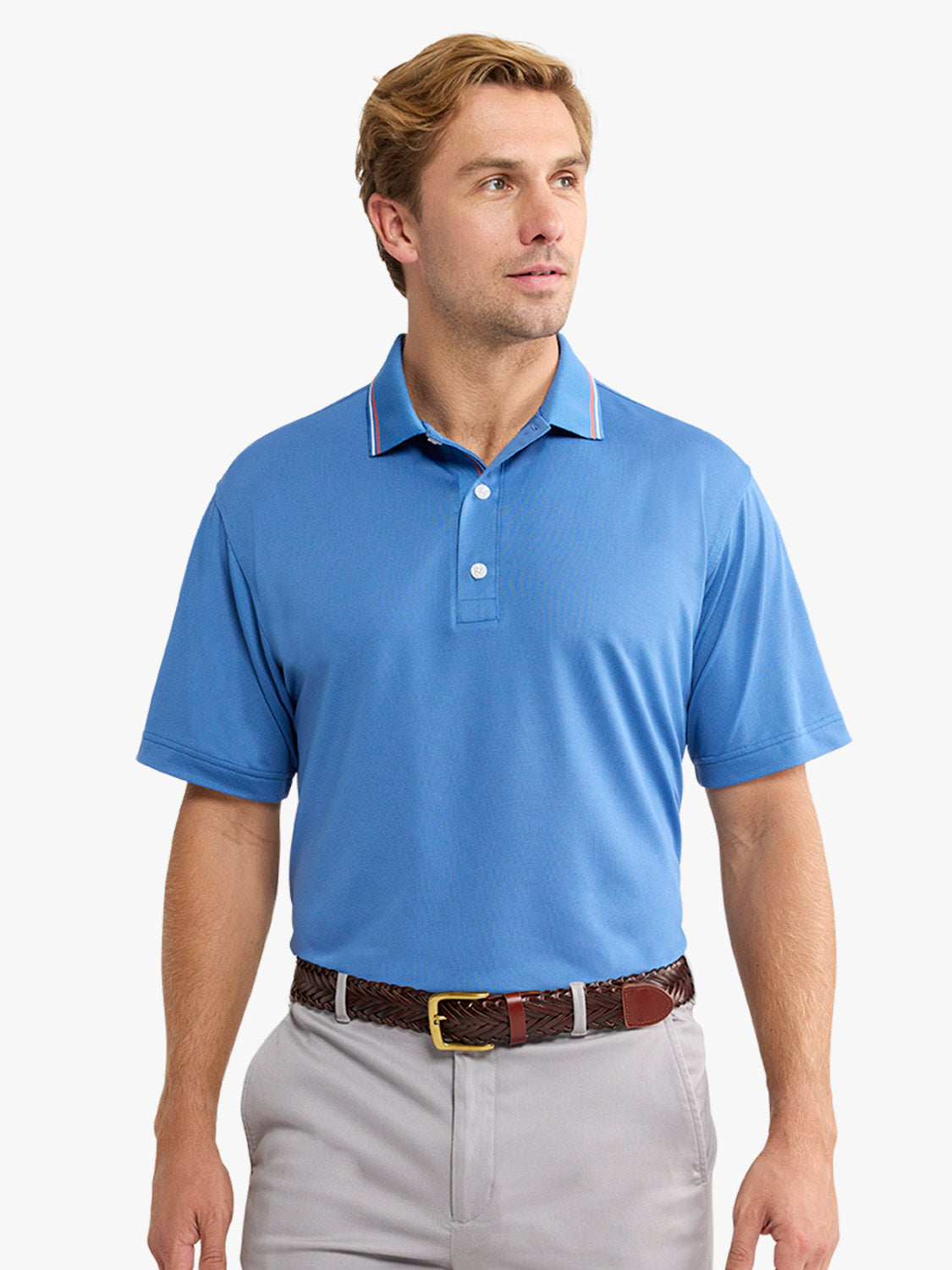 Fair Harbor Pique Polo - Ocean Blue