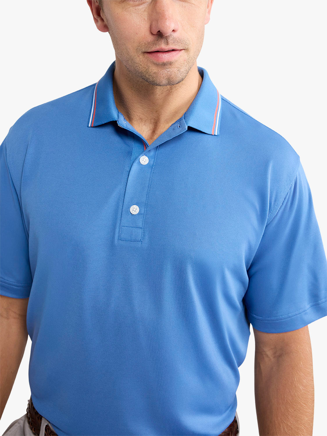Fair Harbor Pique Polo - Ocean Blue