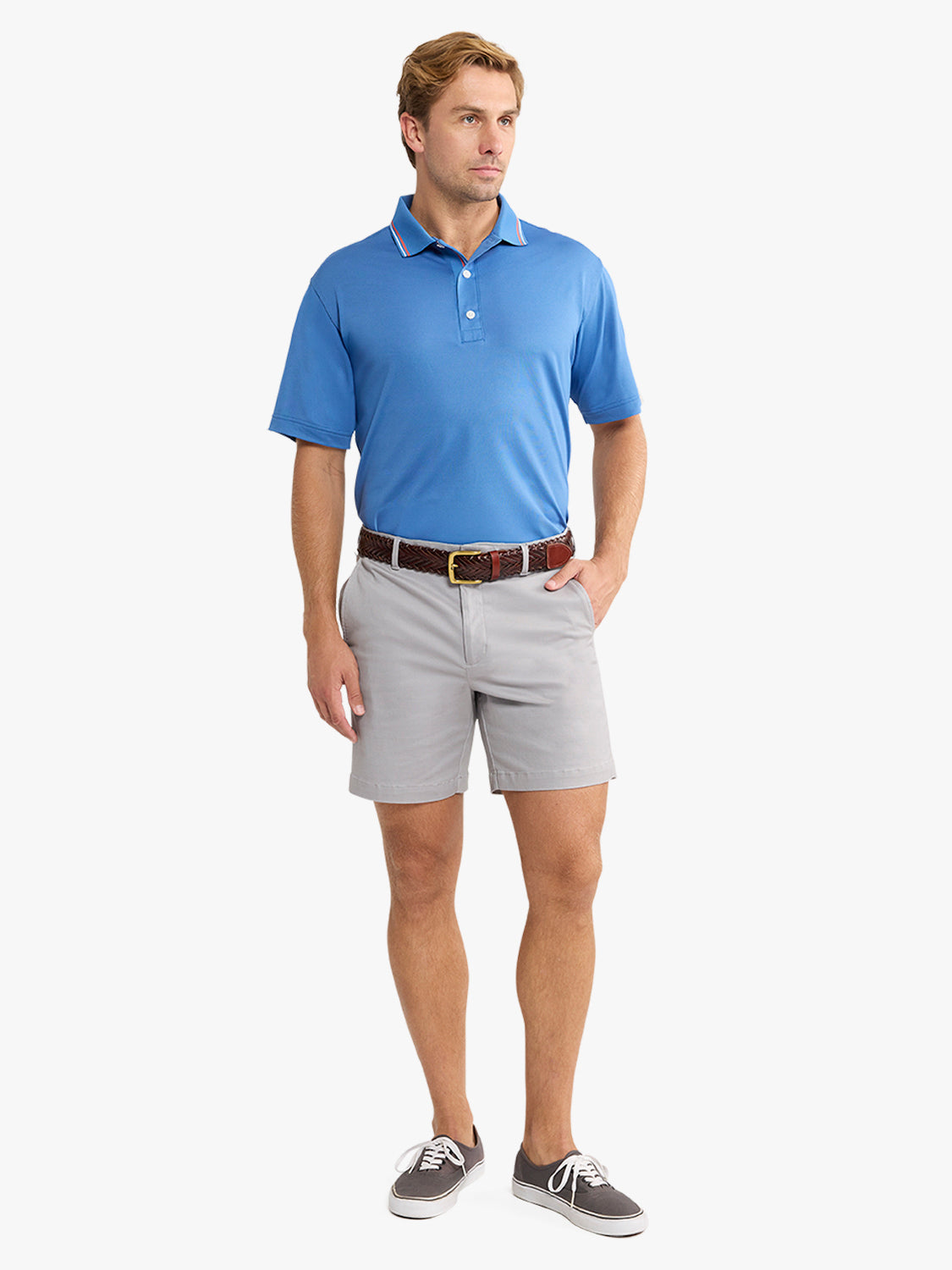 Fair Harbor Pique Polo - Ocean Blue