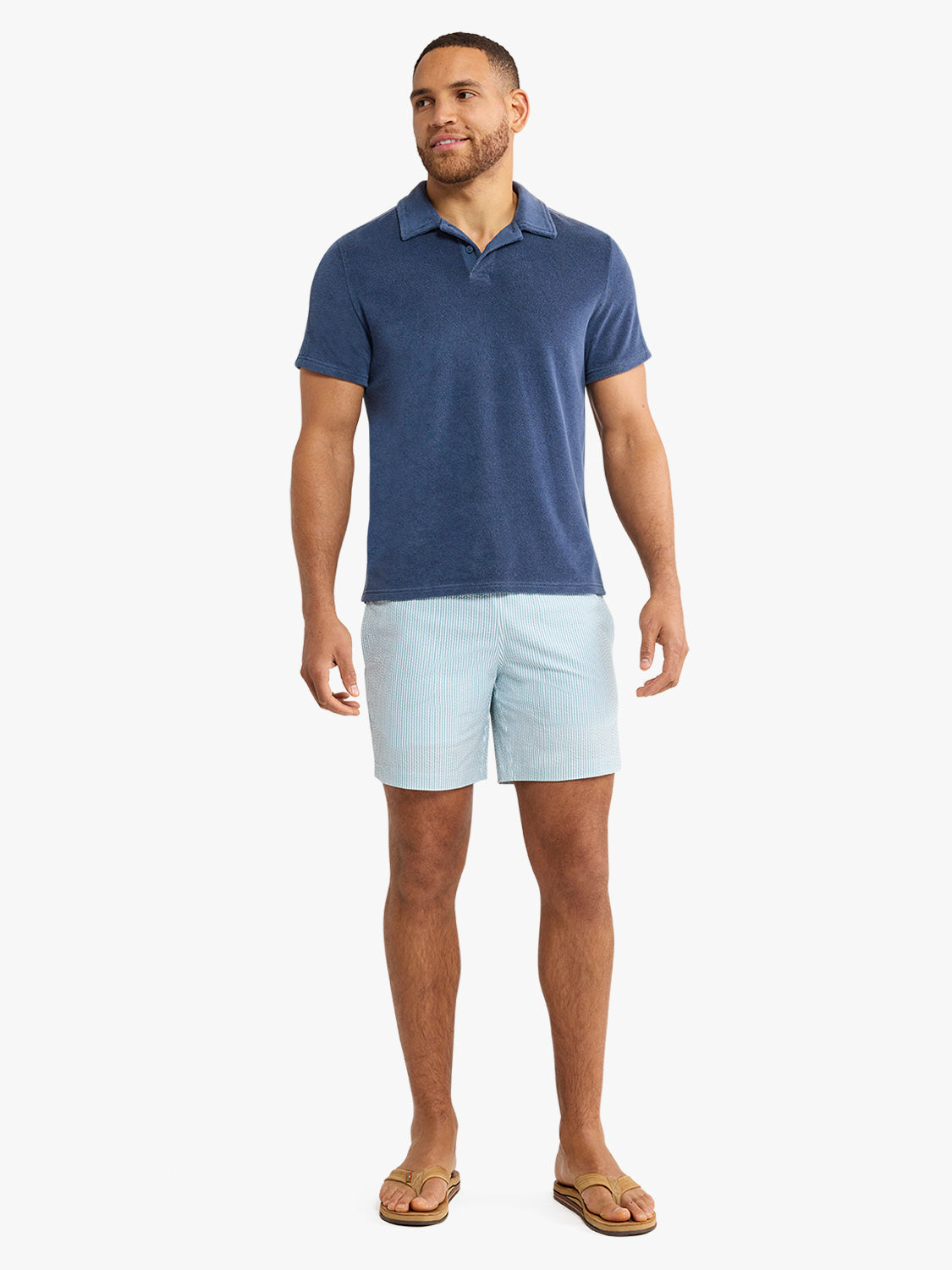Fair Harbor Ravello Terry Polo - Navy