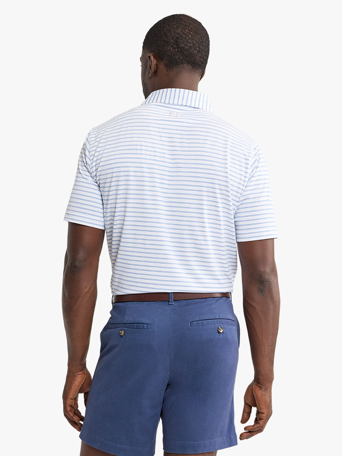 Fair Harbor Lisle Polo - Coastal Blue Stripe