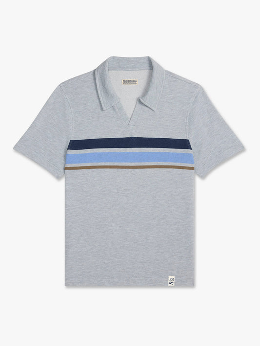 Fair Harbor Tailwind Polo - Heather Grey
