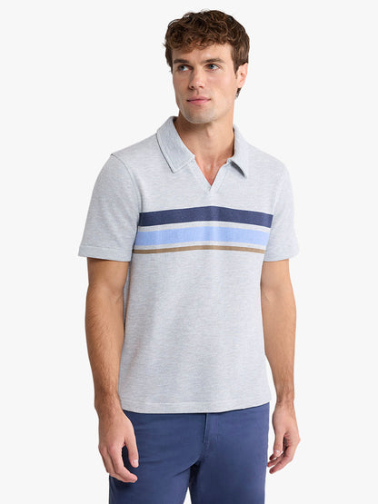 Fair Harbor Tailwind Polo - Heather Grey