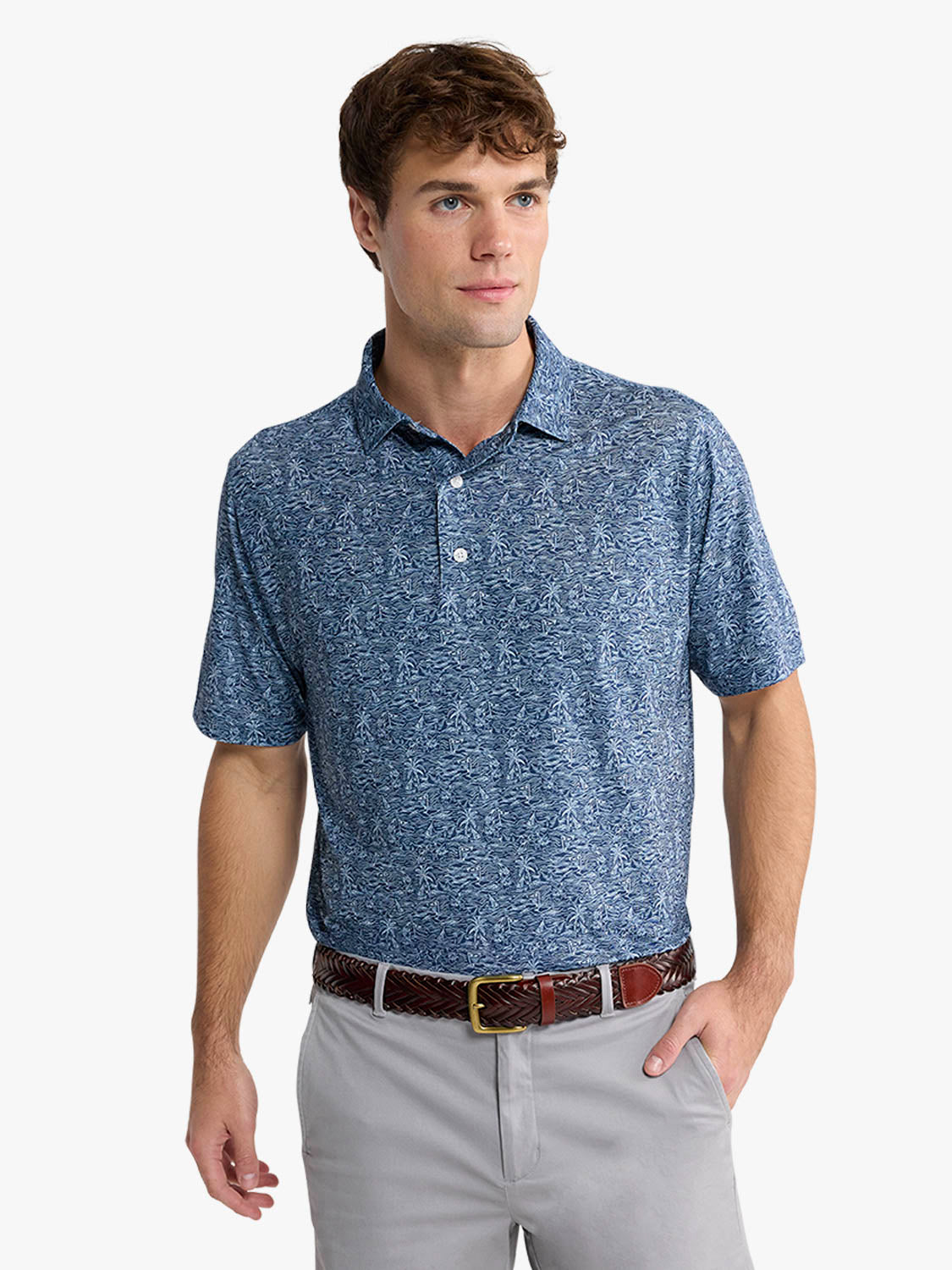 Fair Harbor Lisle Polo - Tropical Course