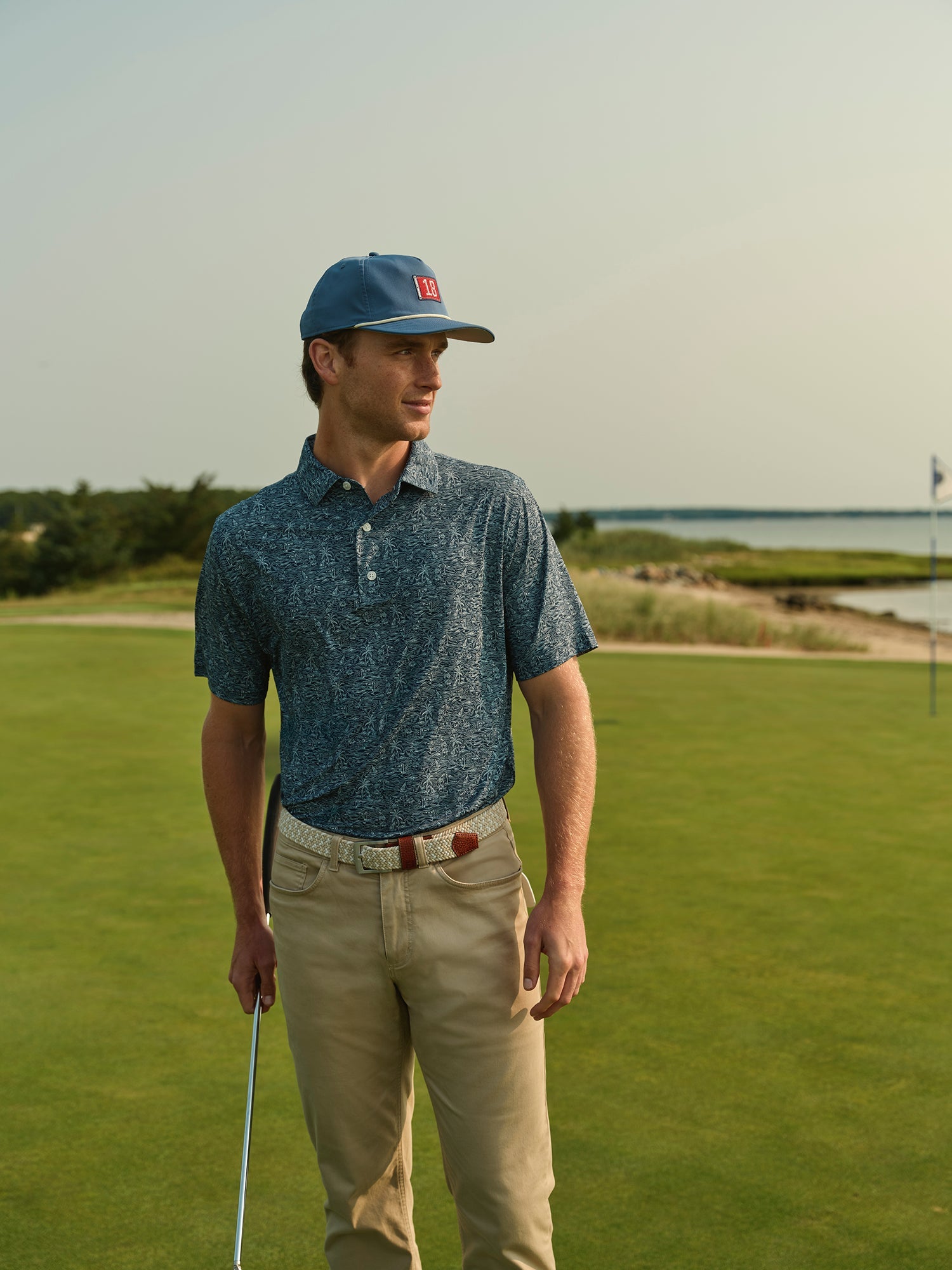Fair Harbor Lisle Polo - Tropical Course