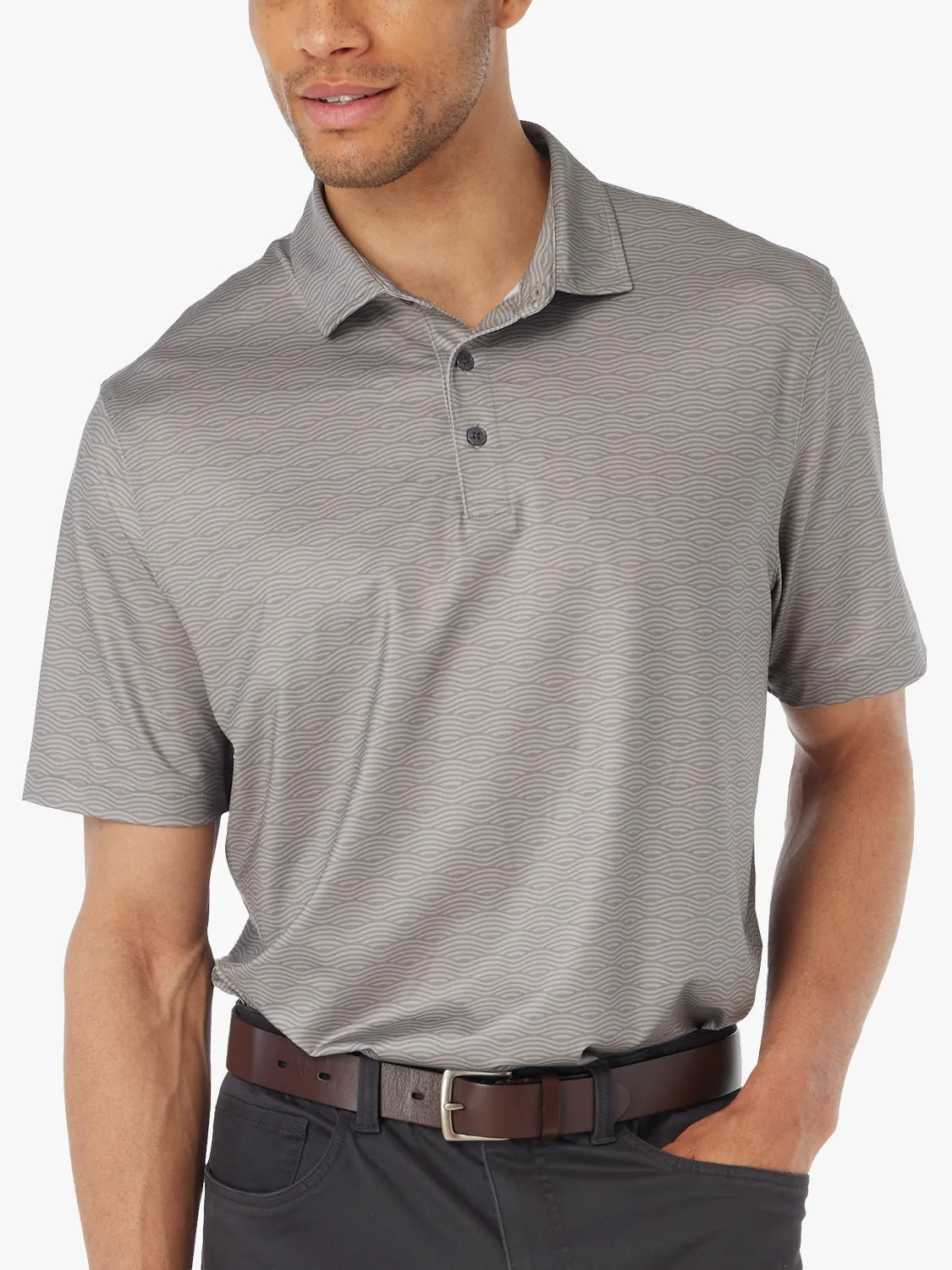 Fair Harbor Compass Polo - Olive Waves