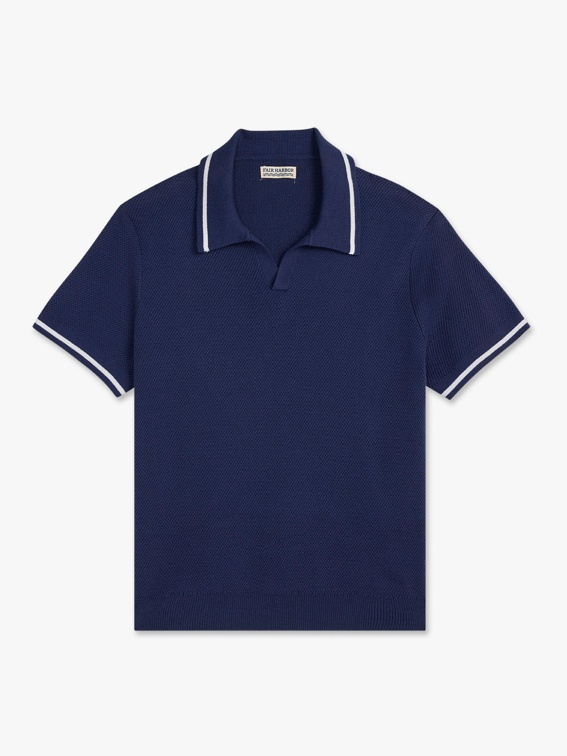 Fair Harbor Neptune Sweater Polo - Navy