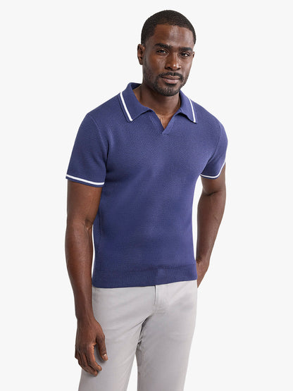 Fair Harbor Neptune Sweater Polo - Navy