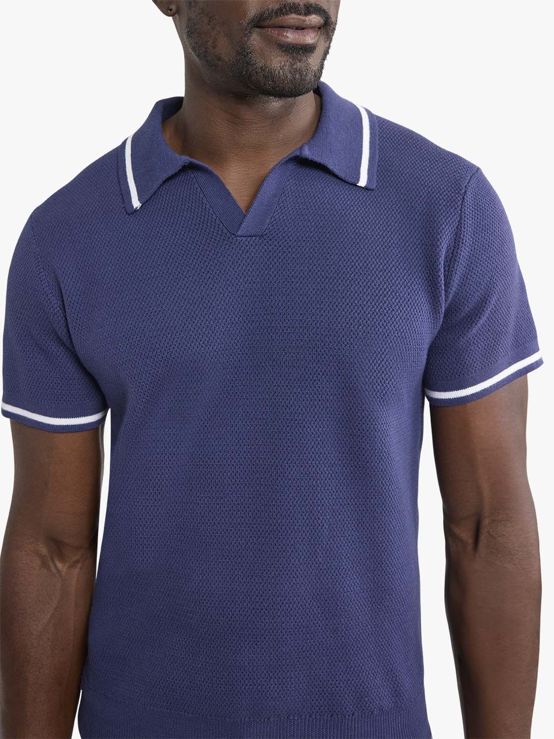 Fair Harbor Neptune Sweater Polo - Navy