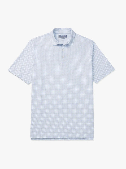 Fair Harbor Compass Polo - White Geo