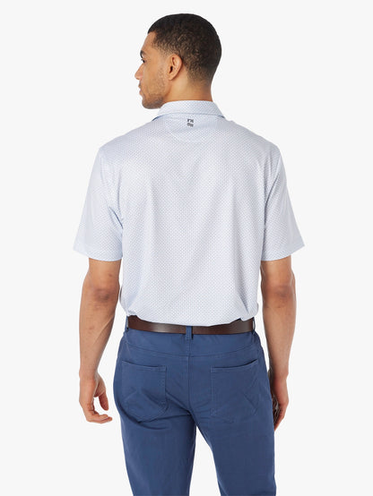 Fair Harbor Compass Polo - White Geo