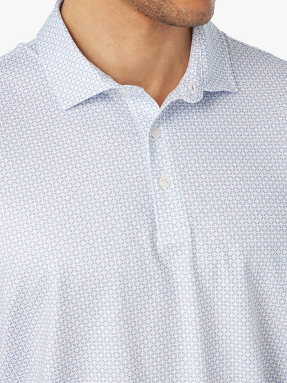 Fair Harbor Compass Polo - White Geo