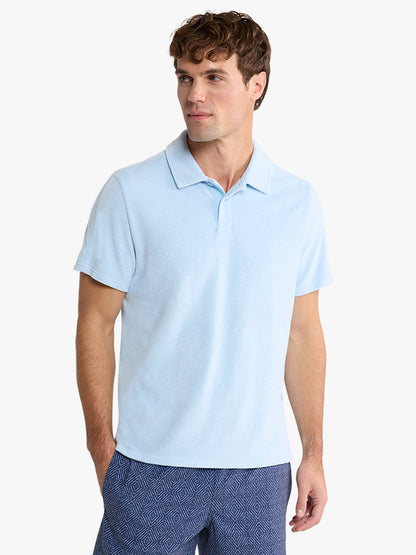 Fair Harbor Ravello Terry Polo - Light Blue
