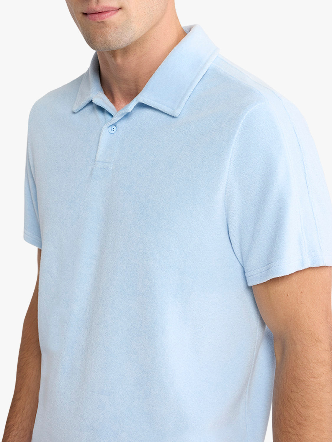 Fair Harbor Ravello Terry Polo - Light Blue