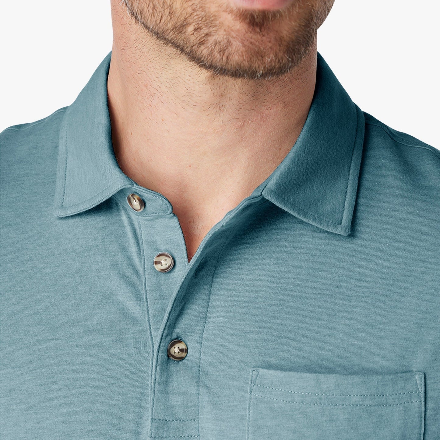 Fair Harbor The Kismet Polo - Heather Green