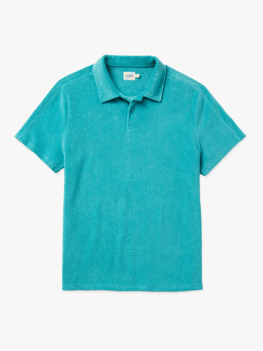 Fair Harbor Ravello Terry Polo - Baltic Teal