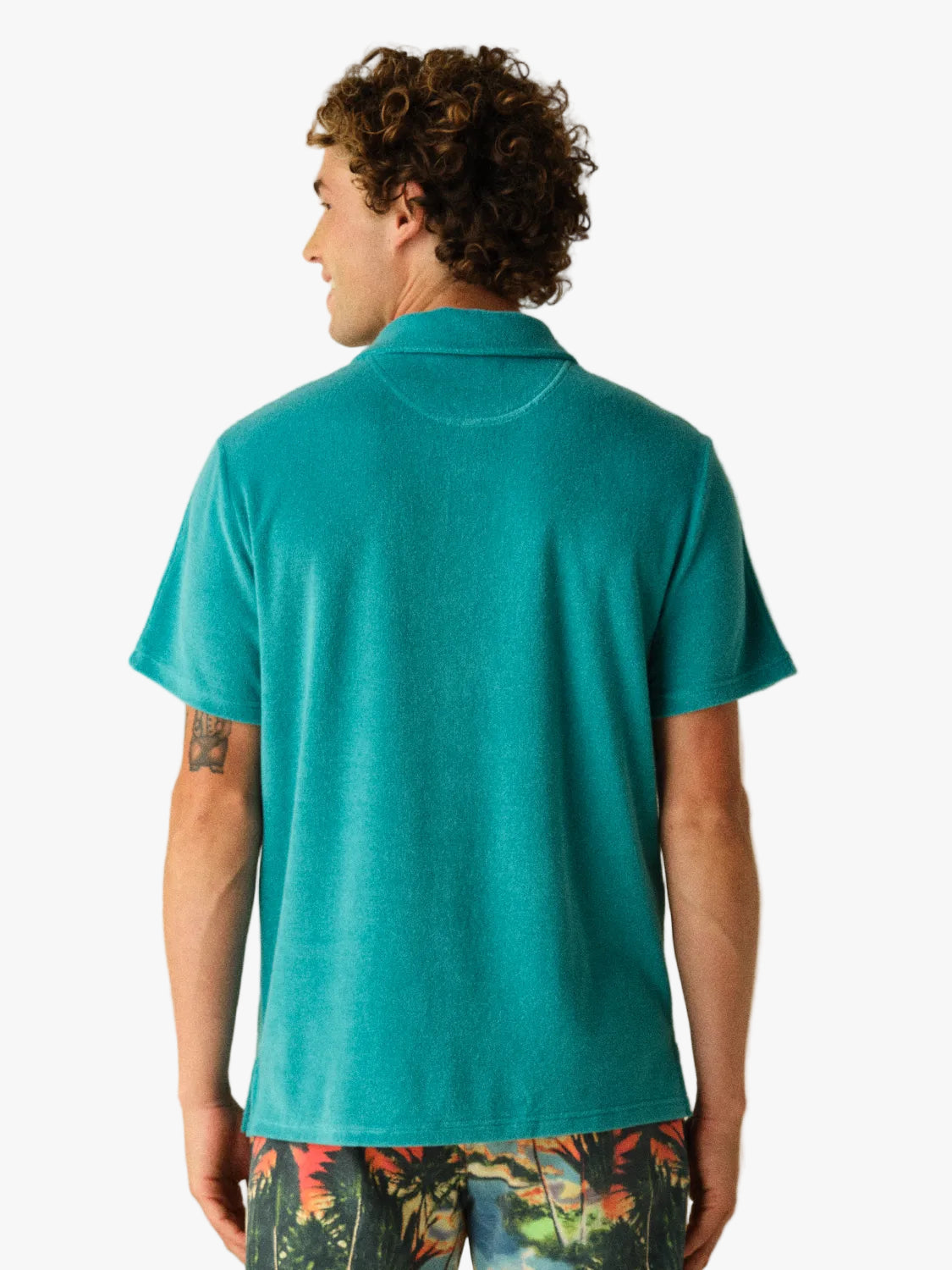 Fair Harbor Ravello Terry Polo - Baltic Teal