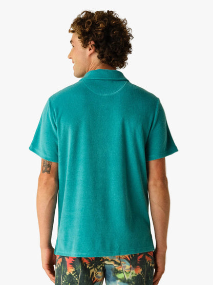 Fair Harbor Ravello Terry Polo - Baltic Teal