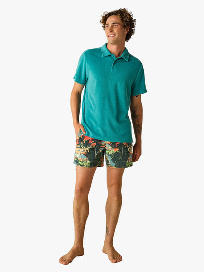 Fair Harbor Ravello Terry Polo - Baltic Teal