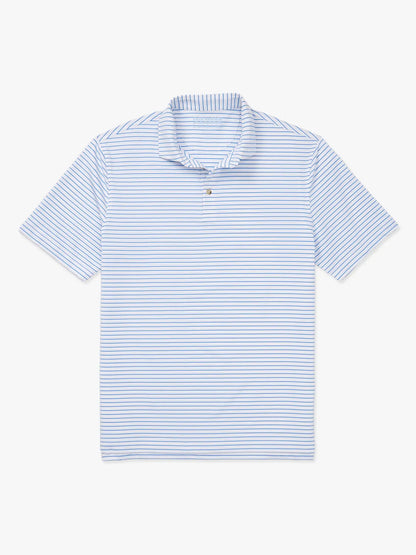 Fair Harbor Compass Polo - Light Blue Stripe