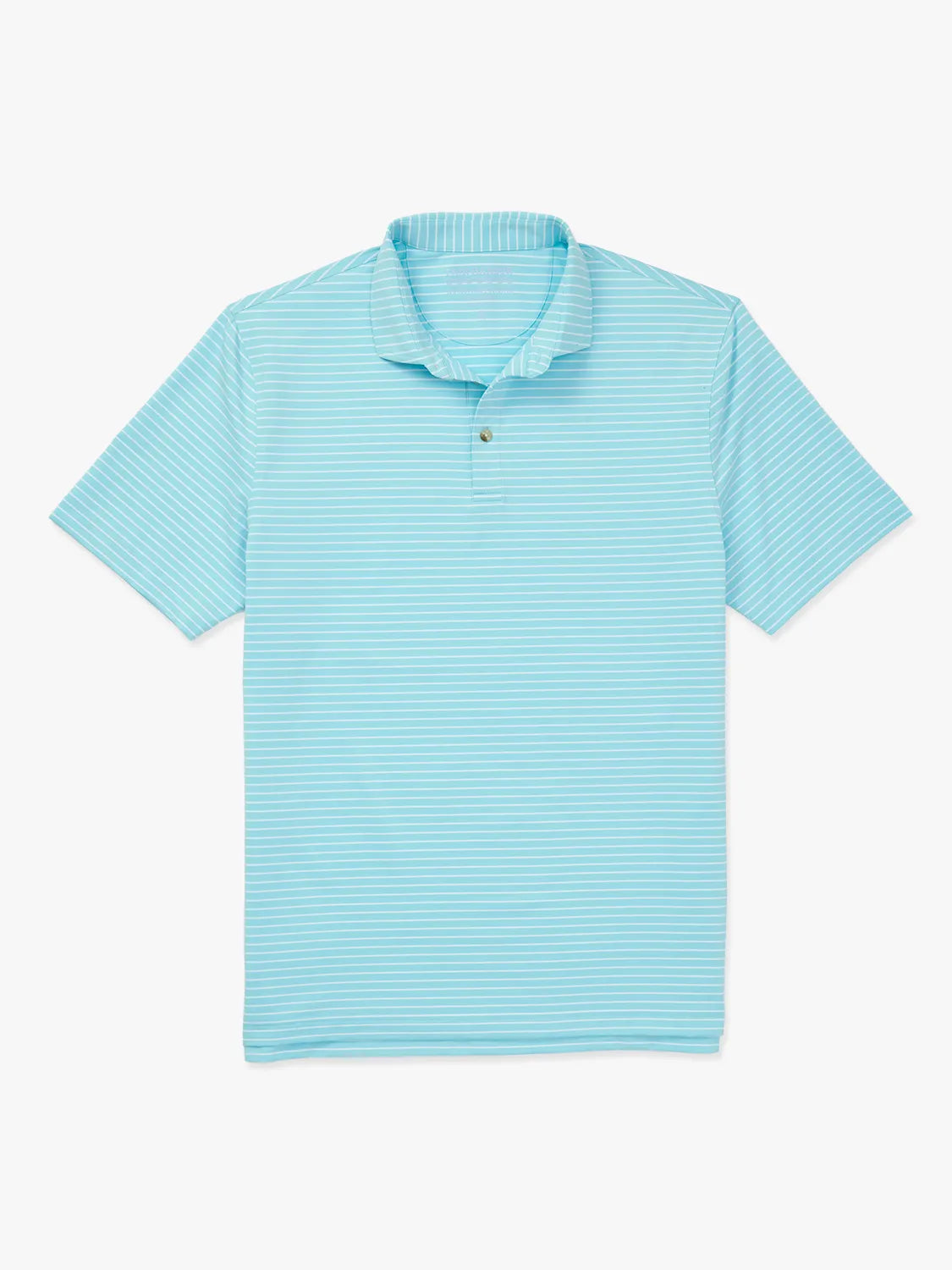 Fair Harbor Compass Polo - Aqua Stripe
