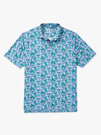 Fair Harbor Compass Polo - Blue Paradise