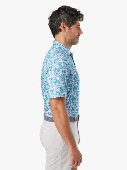 Fair Harbor Compass Polo - Blue Paradise