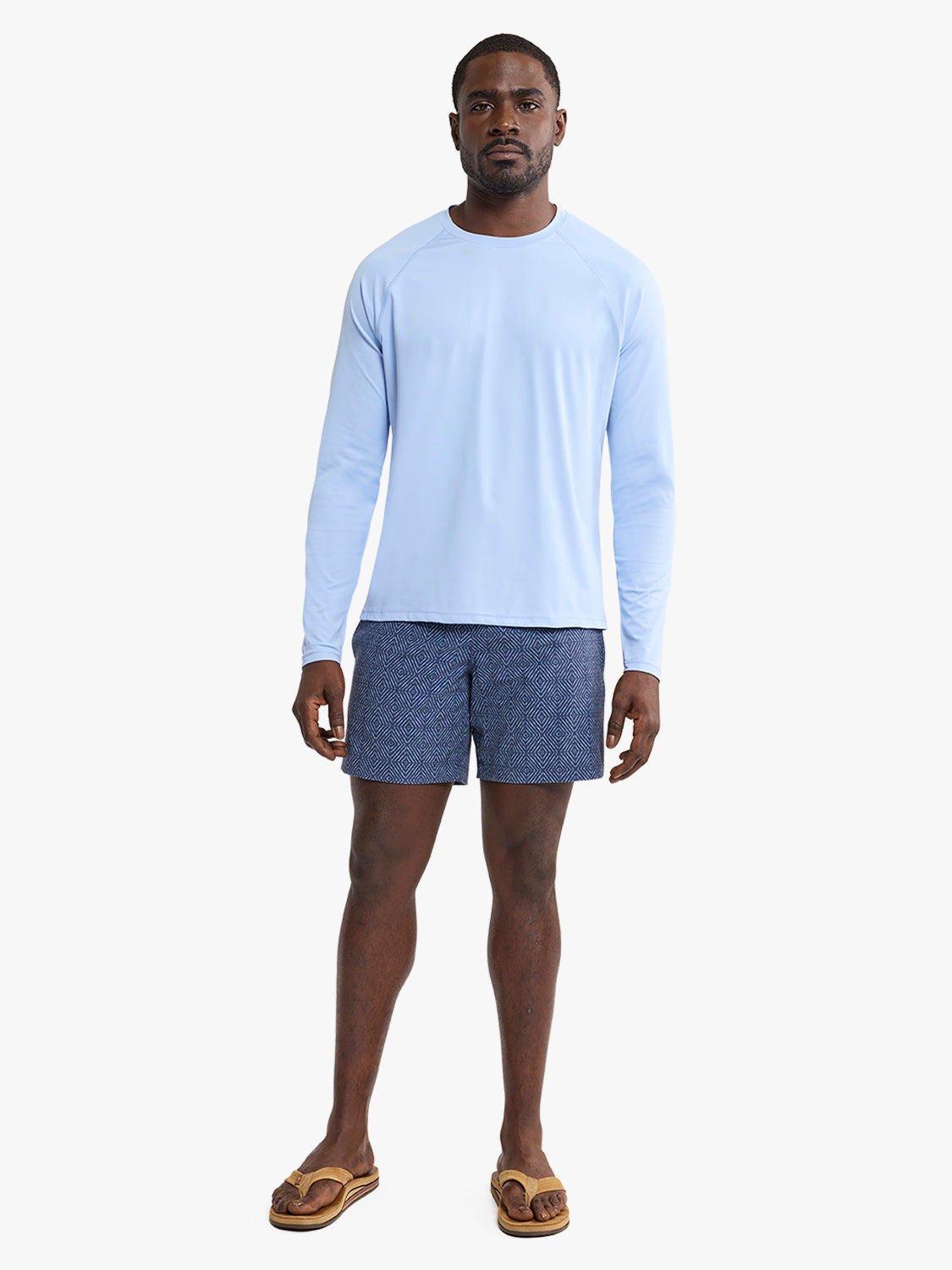 Fair Harbor Anchor Rashguard - Light Blue