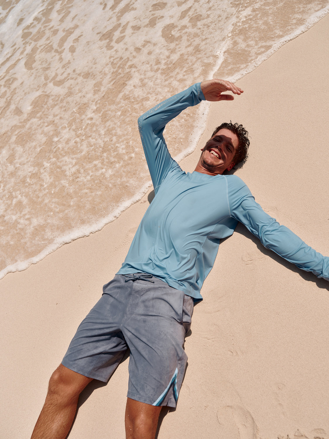 Fair Harbor Anchor Rashguard - Light Blue