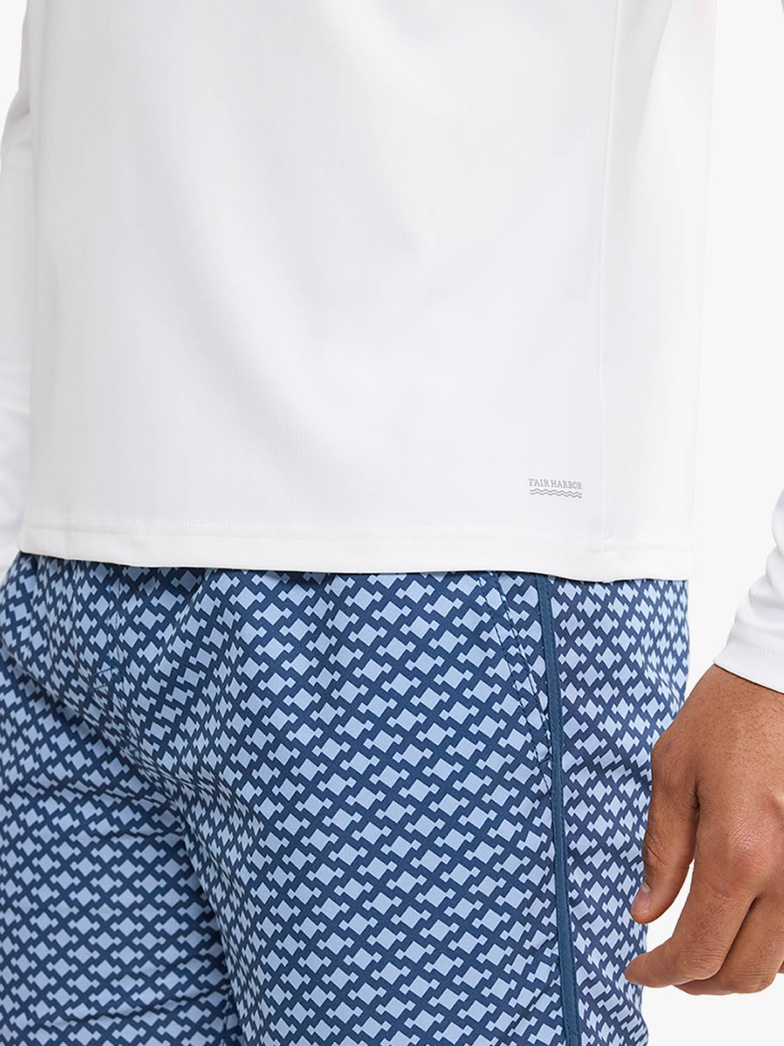 Fair Harbor Anchor Rashguard - White