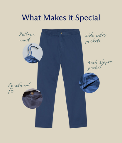 Fair Harbor Horizon Pull On Pant - Seastone