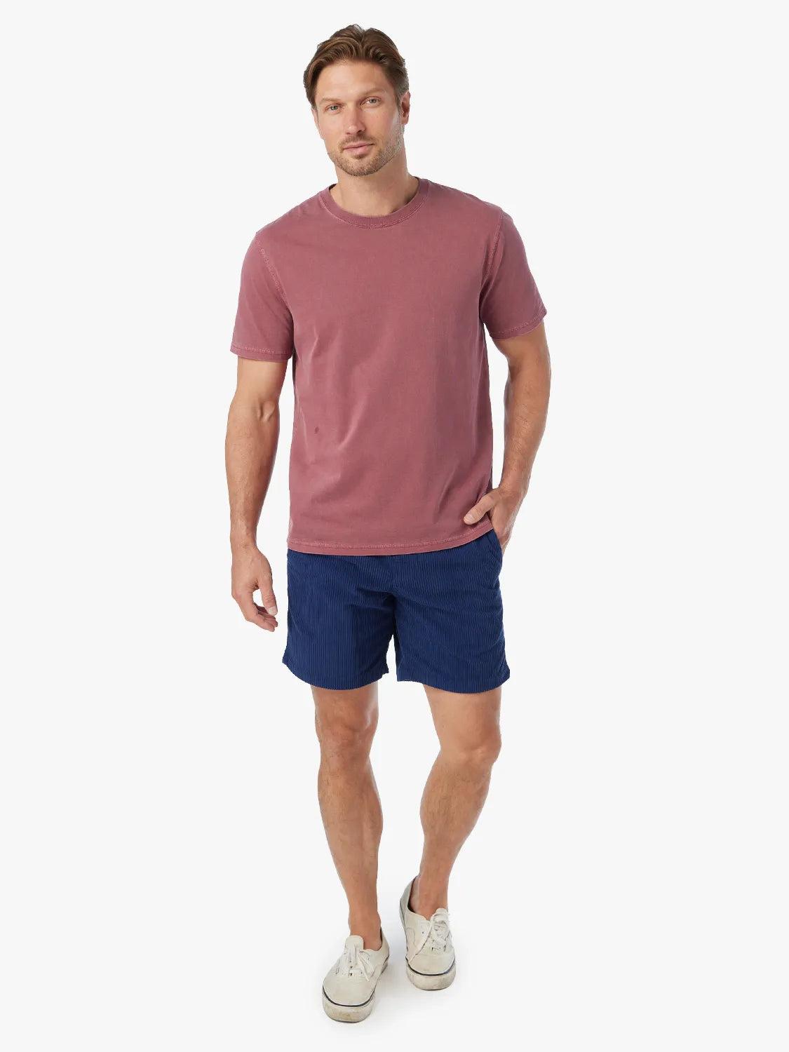 Fair Harbor Wilder Stretch Corduroy Short - Navy