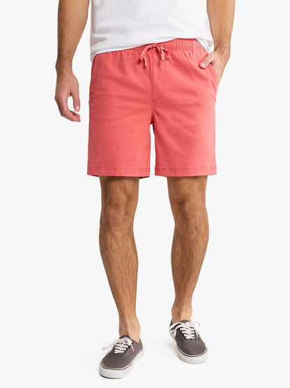 Fair Harbor Horizon Pull On Short - Washed Red