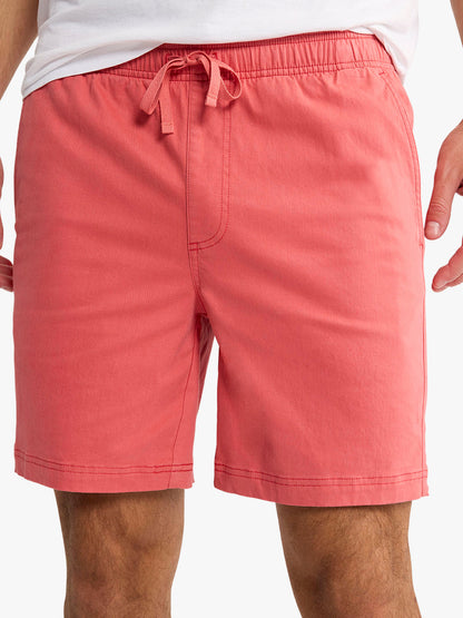 Fair Harbor Horizon Pull On Short - Washed Red