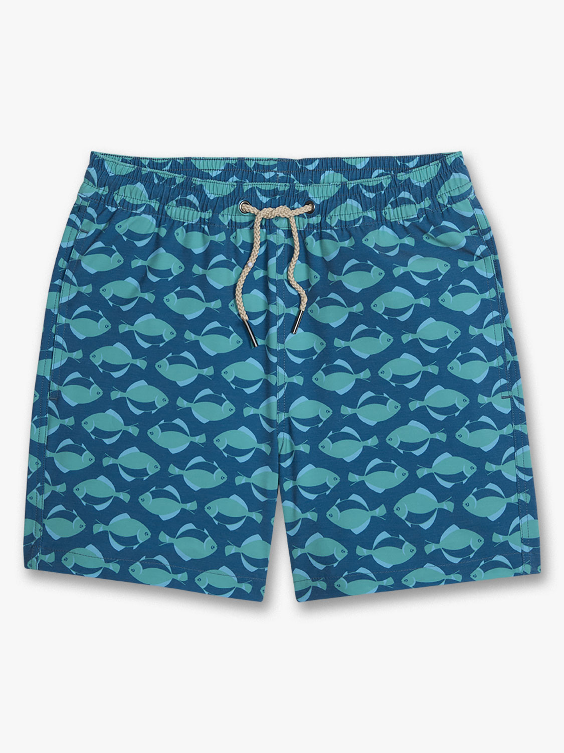 Fair Harbor Kids Bayberry Trunk - Teal Flounders