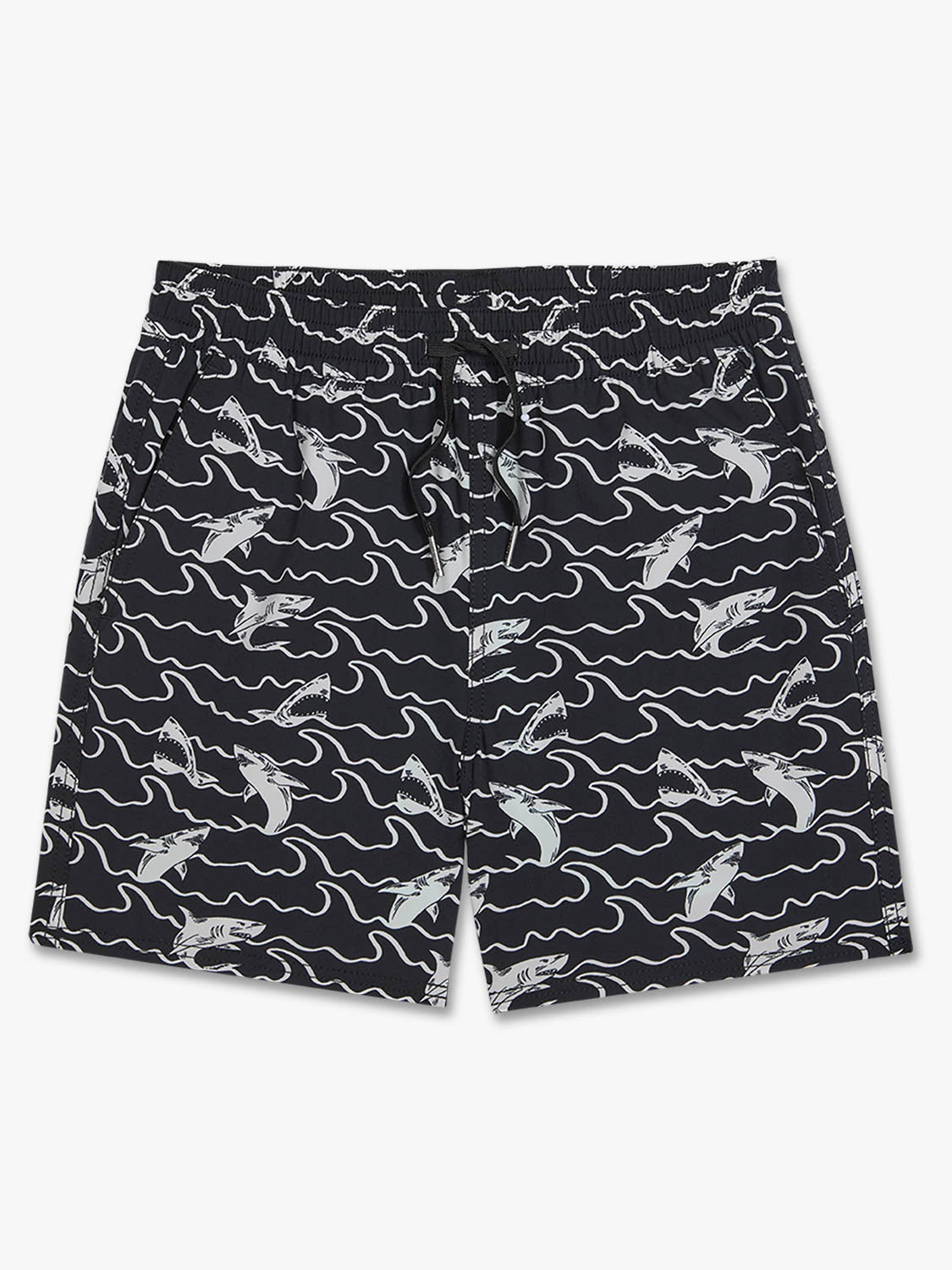 Fair Harbor Kids Bungalow Trunk - Black Wave Shark