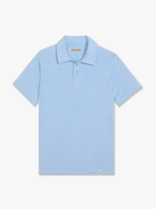 Fair Harbor Kids Ravello Terry Polo - Light Blue