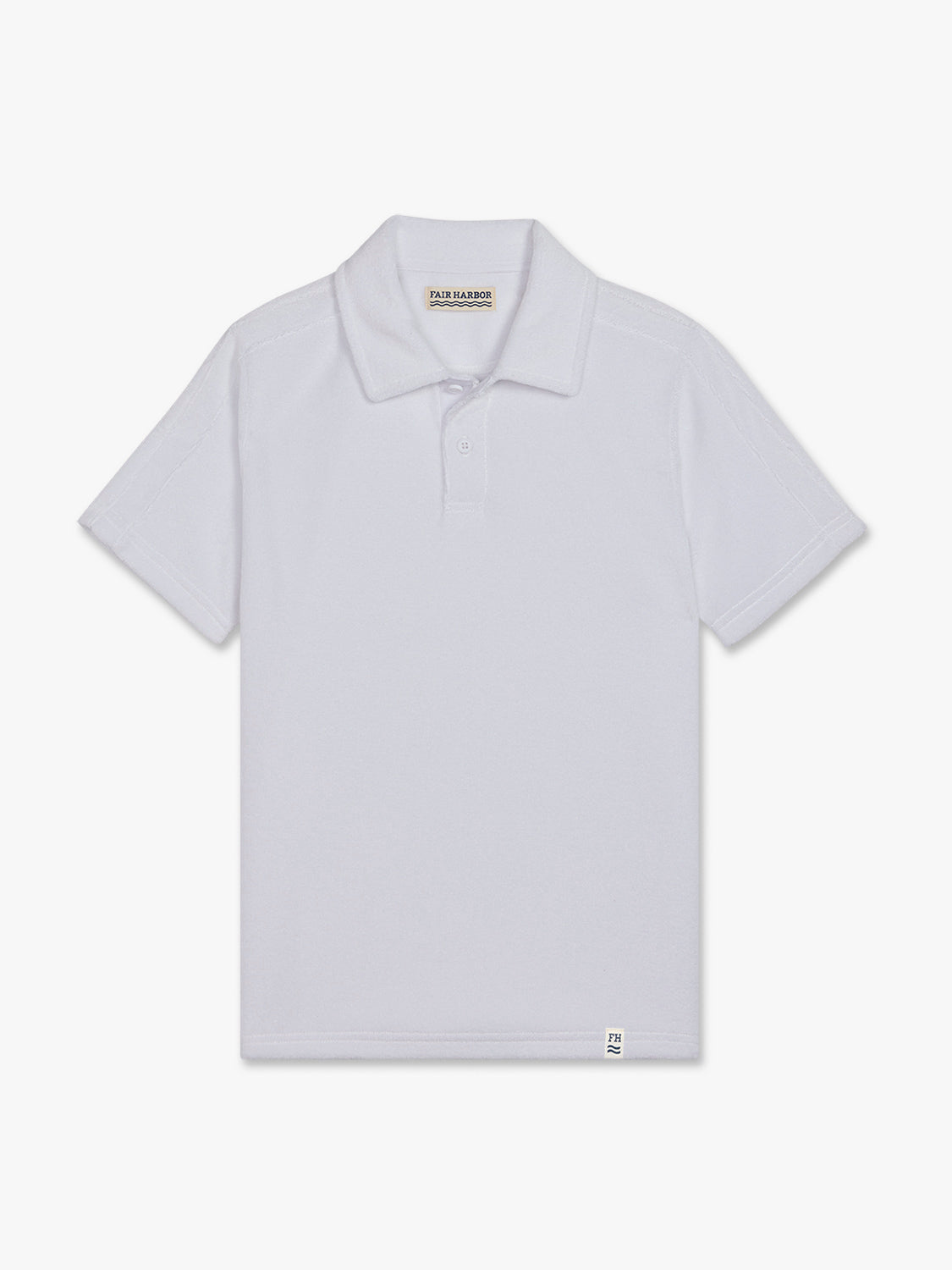 Fair Harbor Kids Ravello Terry Polo - White