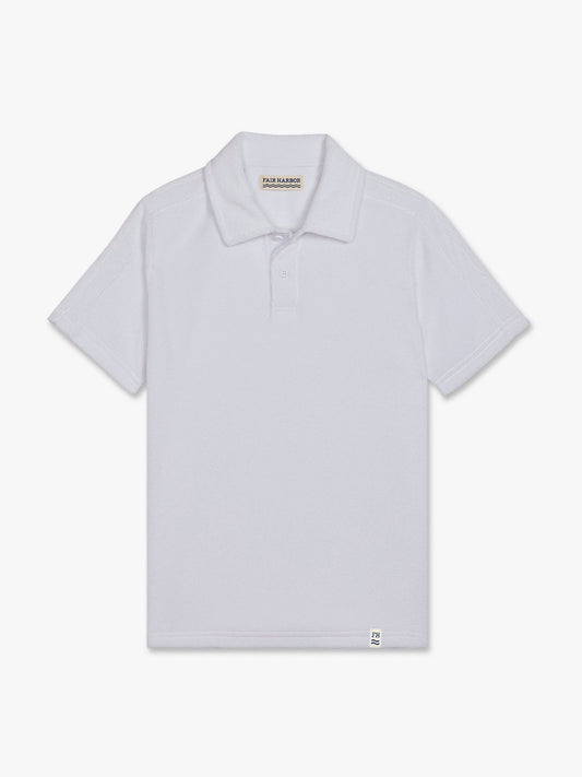 Fair Harbor Kids Ravello Terry Polo - White