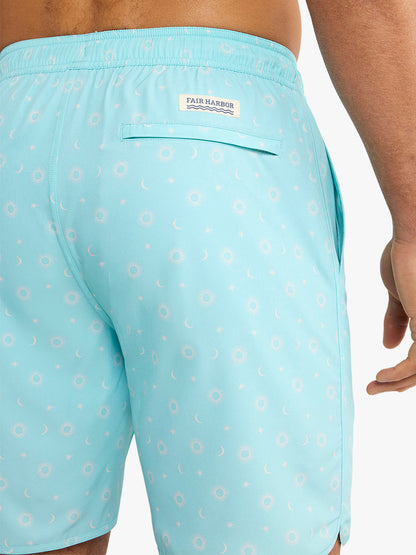 Fair Harbor Anchor Trunk - Turquoise Sun and Stars