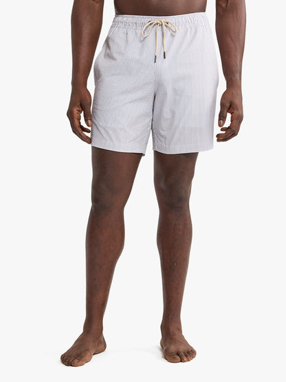 Fair Harbor Bayberry Trunk - Grey Seersucker