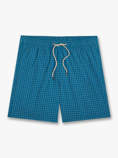 Fair Harbor Bayberry Trunk - Teal Sea Geo